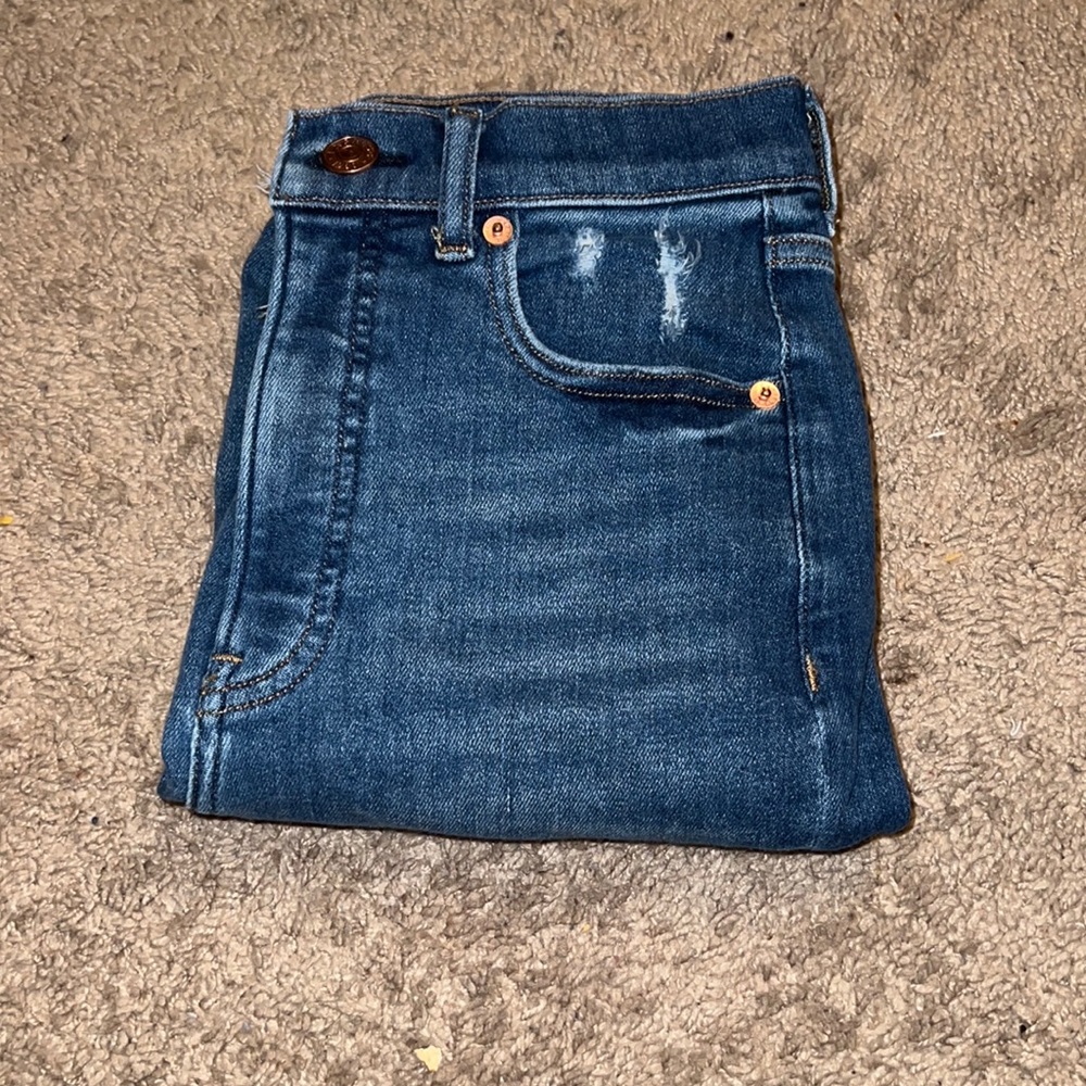 Express slim ankle supper high rise jeans